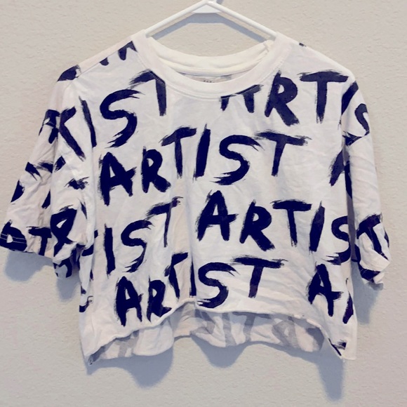 Zara Tops - Zara Trafaluc ‘Artist’ Crop top